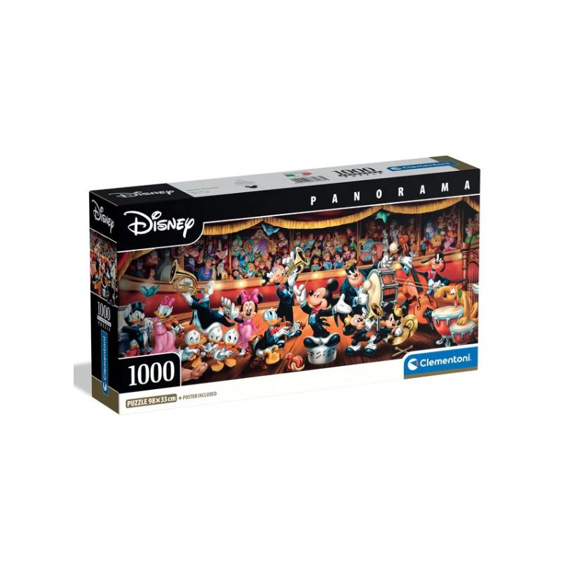 Puzzle 1000 pièces Panorama - Disney Orchestra
