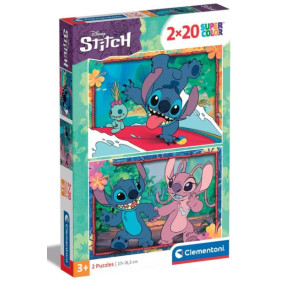Puzzle Maxi : PUZZLE 2X20 DISNEY STITCH