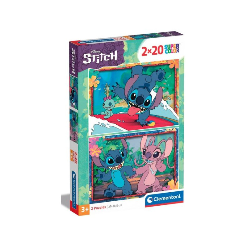 Puzzle Maxi : PUZZLE 2X20 DISNEY STITCH