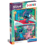 Puzzles pour enfants - Puzzle Maxi : PUZZLE 2X20 DISNEY STITCH - Livraison rapide Tunisie