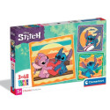Puzzles pour enfants - Puzzle Maxi : PUZZLE 3X48 STITCH - Livraison rapide Tunisie