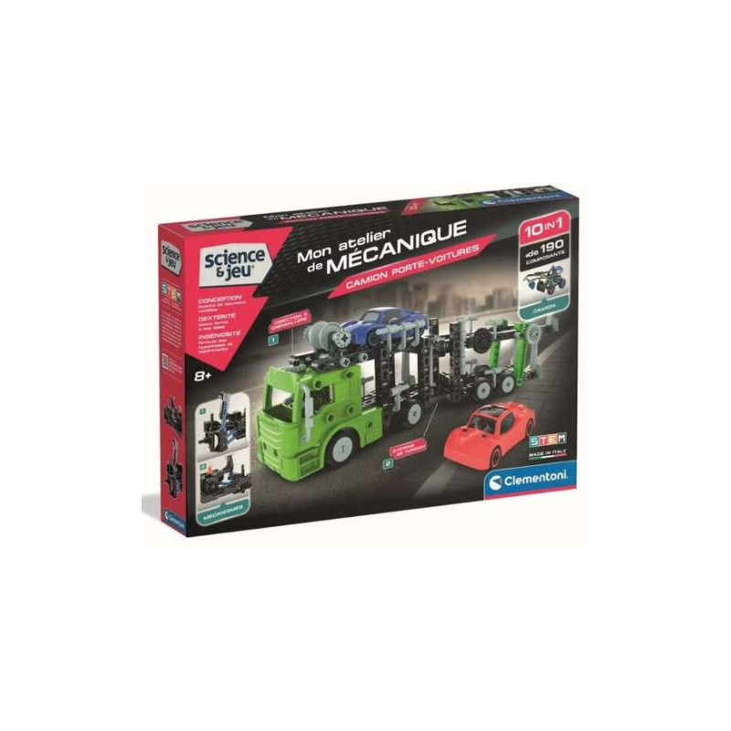 Mon atelier mécanique - Camion Porte-Voitures 10 en 1
