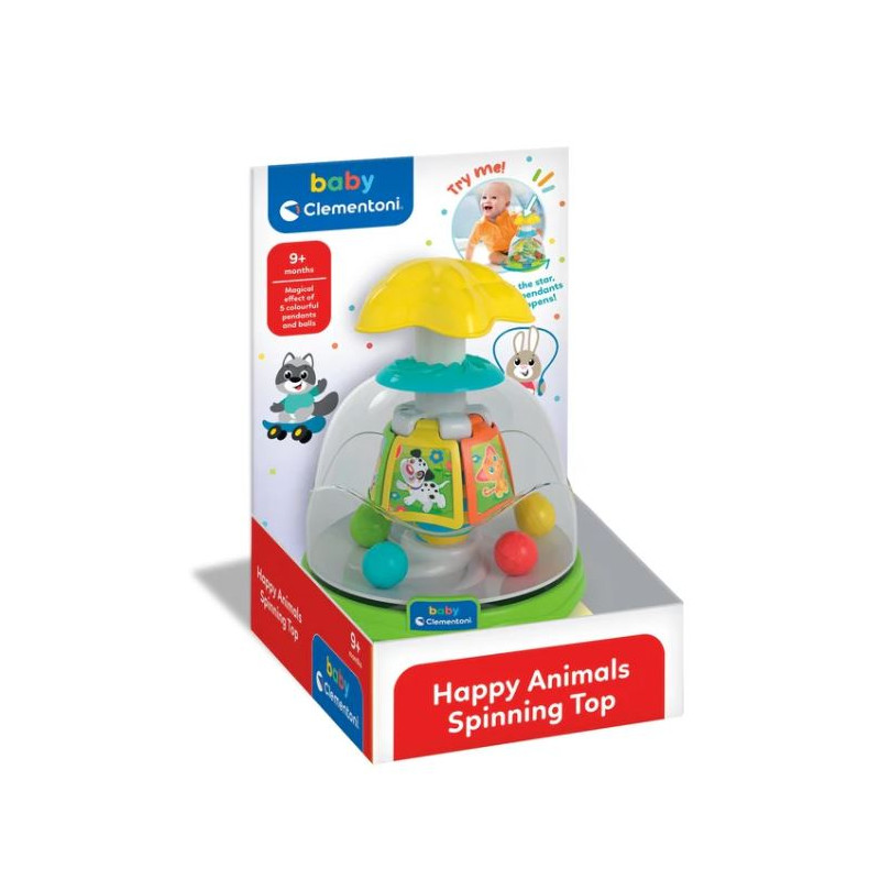 Baby Clementoni : HAPPY FRIENDS SPINNING TOP