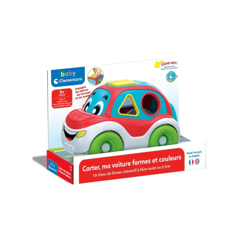 Baby Clementoni : Carter, ma voiture formes et couleurs