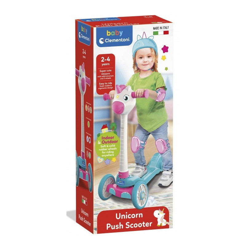 Baby Clementoni : BABY UNICORN PUSH SCOOTER