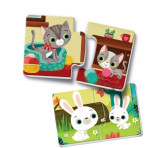 Puzzles pour enfants - Les animaux et leur petit - Livraison rapide Tunisie