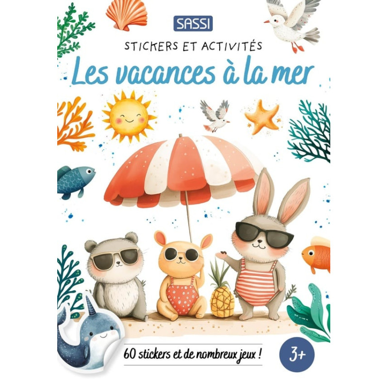 Stickers et activités - Les vacances à la mer
