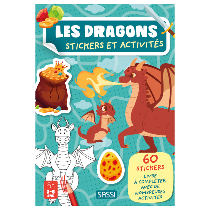 Stickers et activités - Les dragons