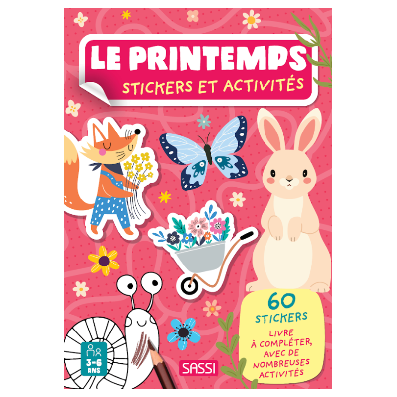 Stickers et activités - Le printemps