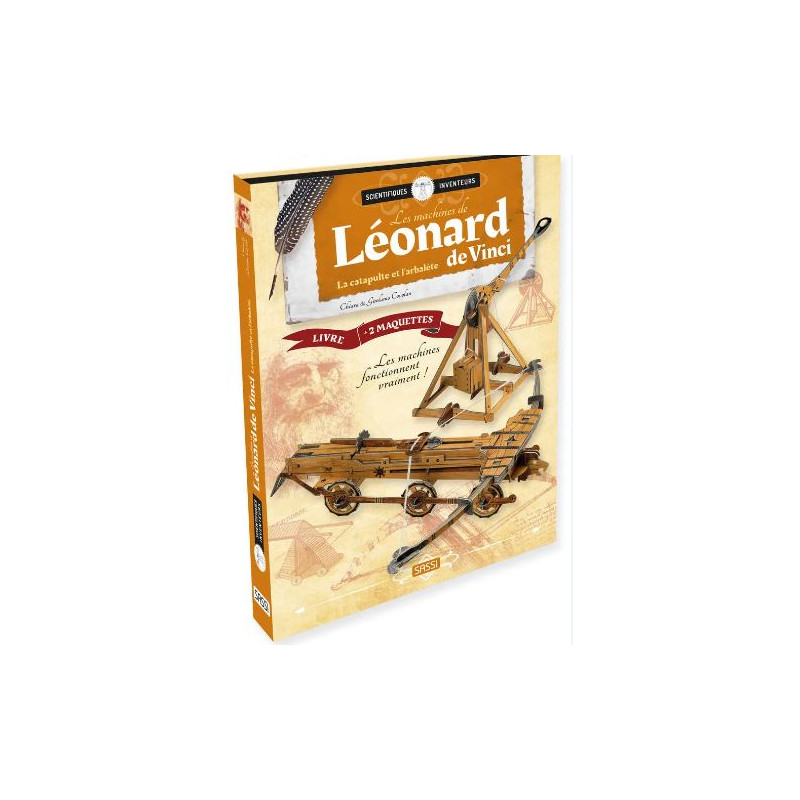 LES MACHINES DE LEONARD DE VINCI. LA CATAPULTE ET L'ARBALETE