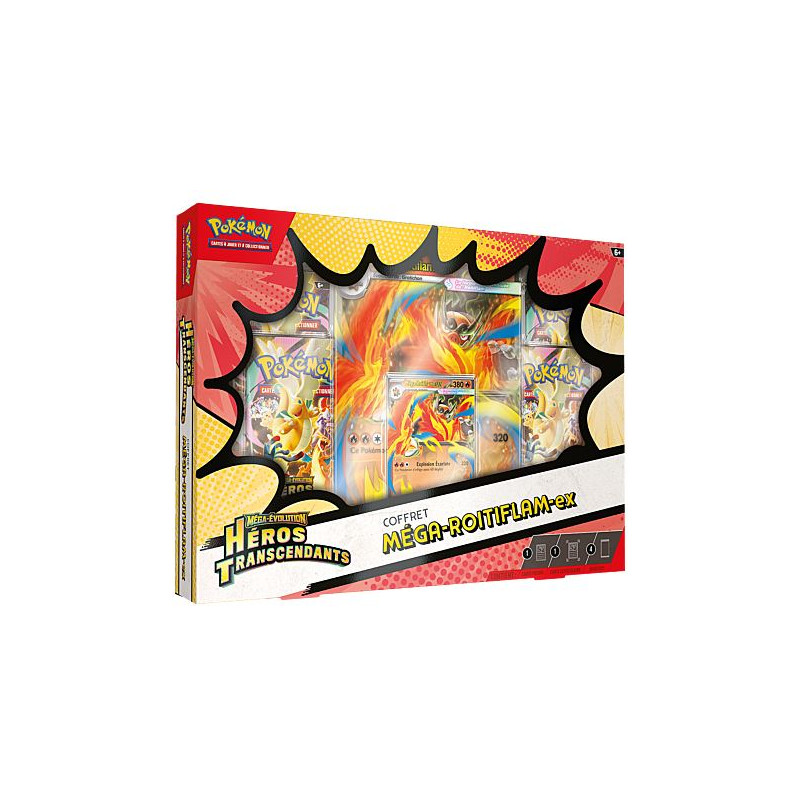 Pokémon Coffret EX (4 boosters) Méga-Roitiflam-ex