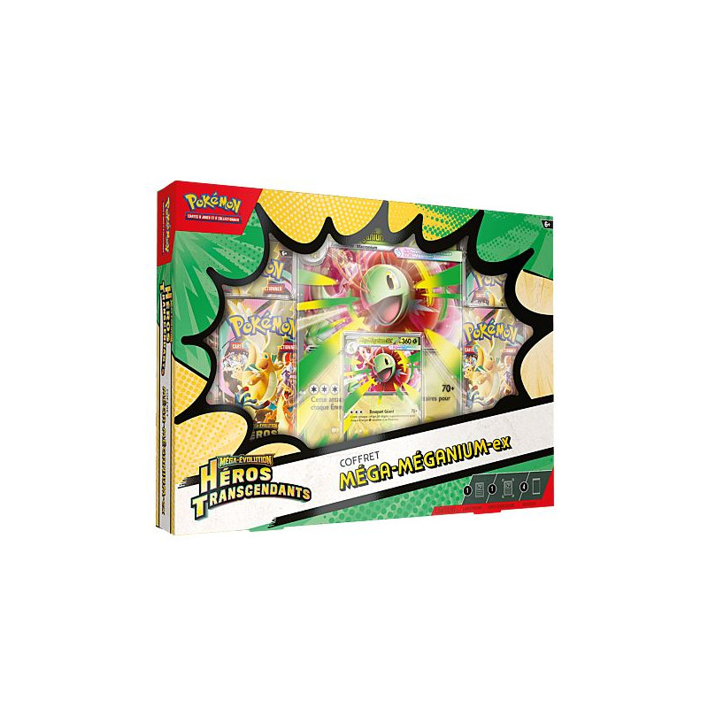 Pokémon Coffret EX (4 boosters) Méga-Méganium-ex