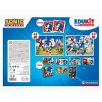 Puzzles pour enfants - Edukit 4 en 1 - Sonic - Livraison rapide Tunisie