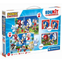 Puzzles pour enfants - Edukit 4 en 1 - Sonic - Livraison rapide Tunisie
