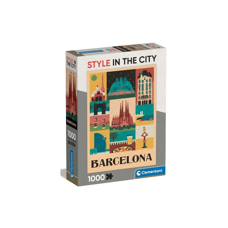 Puzzle 1000 pièces -  Le style en ville - Barcelona