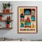 Puzzles pour enfants - Puzzle 1000 pièces - Le style en ville - Barcelona - Livraison rapide Tunisie