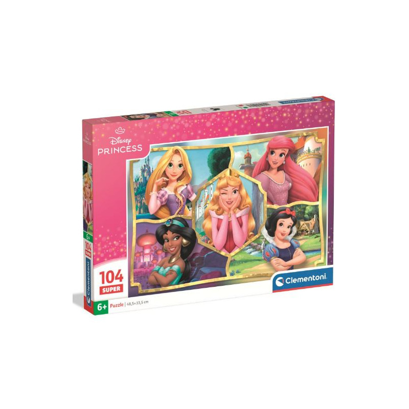 DISNEY PRINCESSE - PUZZLE 104 PIÈCES SUPER