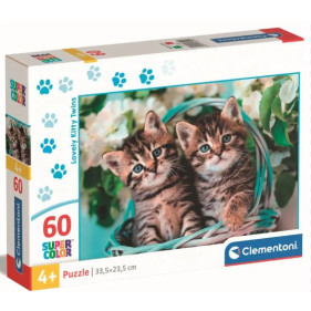 Puzzle 60pcs : LOVELY KITTY - PUZZLE 60 PIÈCES