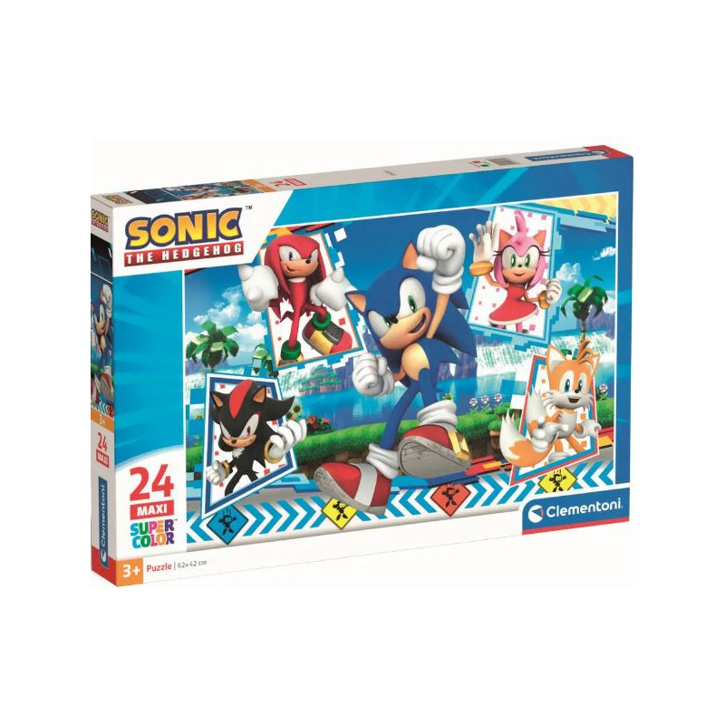 Puzzle Maxi 24pcs : SONIC - PUZZLE 24 PIÈCES MAXI