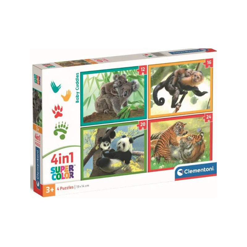 Puzzle 4 in 1 : PUZZLE NOLI BABY CUDDLES