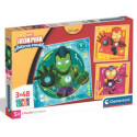 Puzzles pour enfants - Puzzle 3 x 48pcs : PUZZLE 3X48 IRON MAN - Livraison rapide Tunisie
