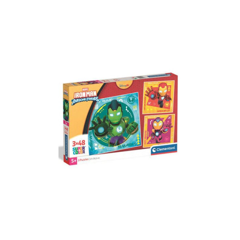 Puzzle 3 x 48pcs : PUZZLE 3X48 IRON MAN