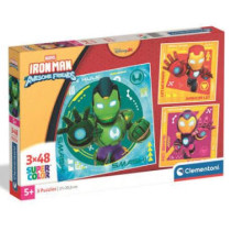 Puzzle 3 x 48pcs : PUZZLE 3X48 IRON MAN