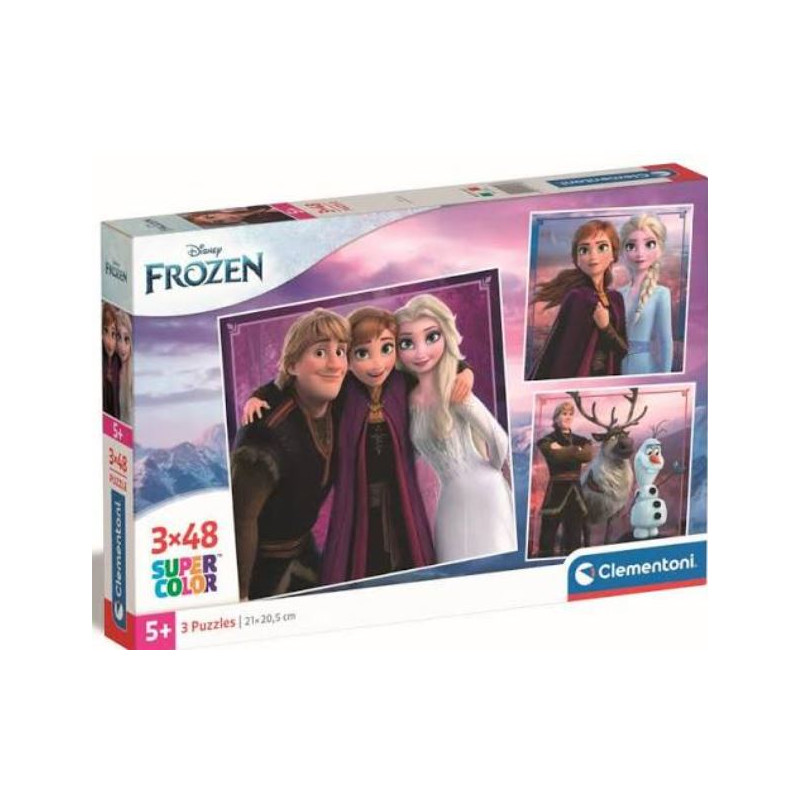 Puzzle 3 x 48pcs : PUZZLE 3X48 FROZEN