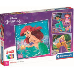 Puzzle 3x48 pièces – Disney Princesse (Clementoni) – Puzzles, dès 5 ans
