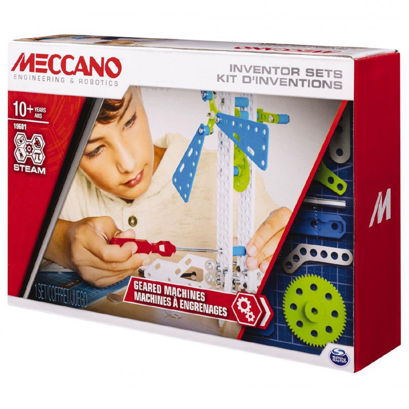 SET 3 – KIT D'INVENTIONS – ENGRENAGES Meccano - Jeux enfants Tunisie