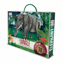 Maquette Animaux sauvages - La jungle. L'éléphant 3D