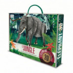 Maquettes 3D pour enfants - Maquette Animaux sauvages - La jungle. L'éléphant 3D - Livraison rapide Tunisie