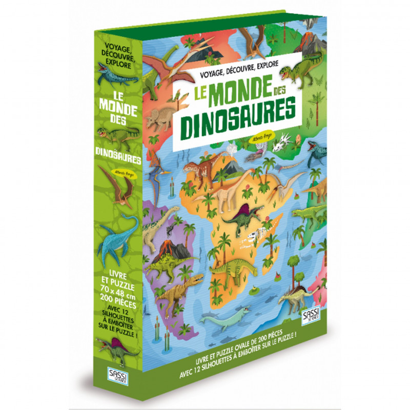Puzzle silhouette - Le Monde des Dinosaures