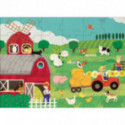 Puzzles pour enfants - Puzzle rond - La Ferme - Livraison rapide Tunisie