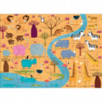 Puzzles pour enfants - Puzzle rond - Les Animaux d'Afrique - Livraison rapide Tunisie