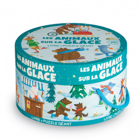 Puzzle rond - Les Animaux sur la Glace