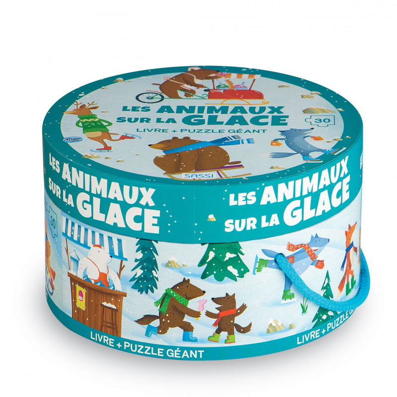 Puzzle rond - Les Animaux sur la Glace Puzzle rond - Les Animaux sur la Glace
