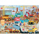 Puzzles pour enfants - Puzzle rond - Les Véhicules du Chantier - Livraison rapide Tunisie