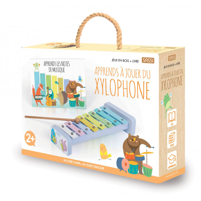 Jeux en bois - Apprends à jouer du xylophone