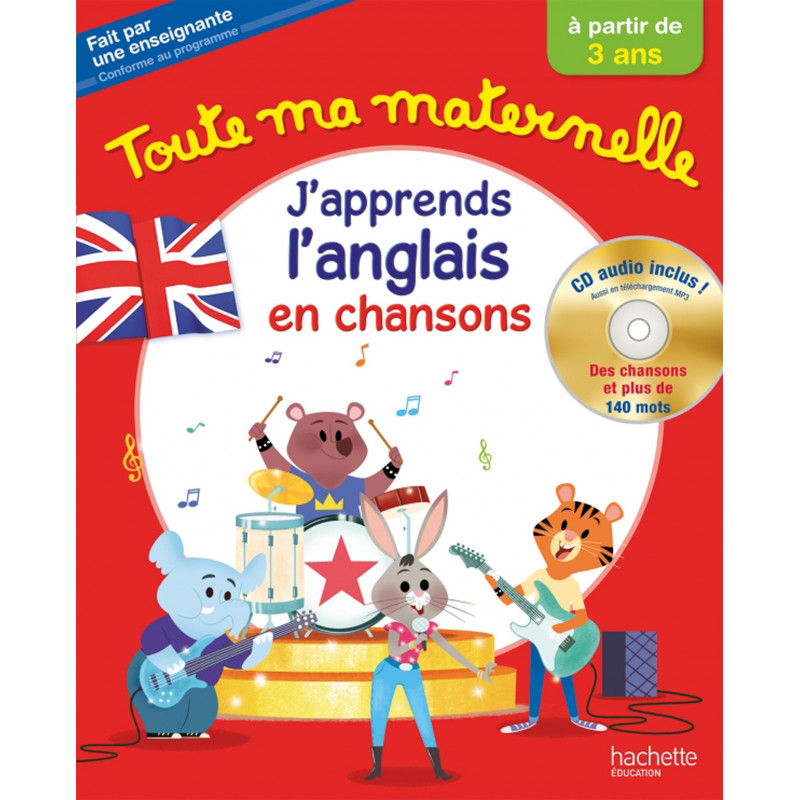 TOUTE MA MATERNELLE - J'APPRENDS ANGLAIS + CD - Jeux enfants Tunisie