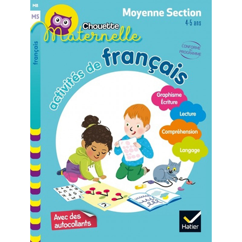 CHOUETTE MS - ACTIVITÉS DE FRANÇAIS MOYENNE SECTION