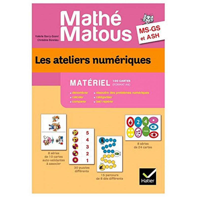 Les ateliers numériques MS-GS et ASH Mathé-matous - Matériel 100 cartes Les ateliers numériques MS-GS et ASH Mathé-matous - Matériel 100 cartes